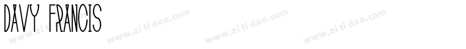 Davy Francis字体转换